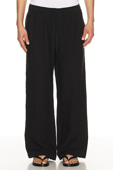 Wide Leg Linen Trousers