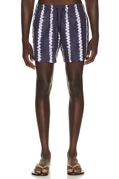 Shibori Stripe Classic Swim Short