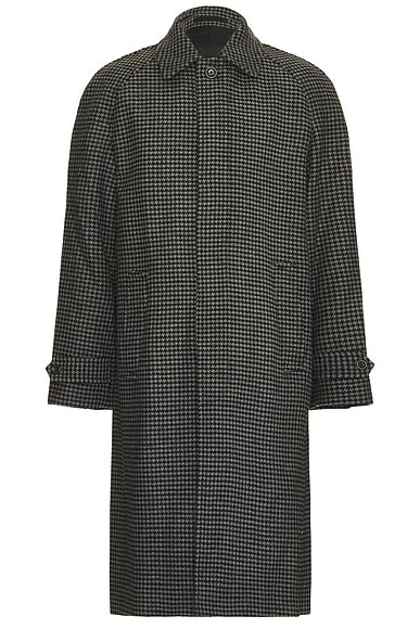 Club Monaco Balmacaan Coat in Grey & Black