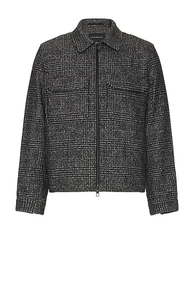 Club Monaco Wool Short Jacket in Black & White