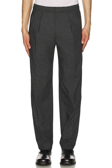 Pleated Wool Trouser