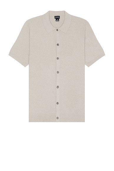 Short Sleeve Micro Boucle Shirt