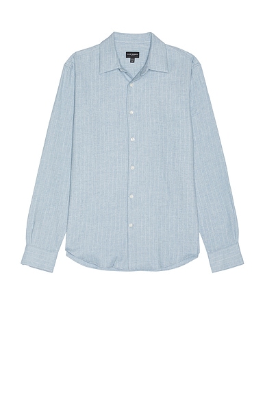 Club Monaco Refine Dress Shirt in Blue Heather