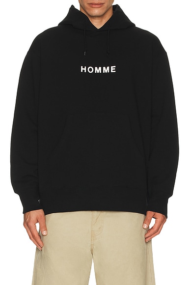 COMME des GARCONS HOMME Homme Logo Hoodie in Black