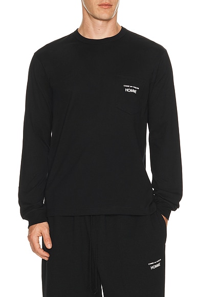 COMME des GARCONS HOMME Longsleeve Tee in Black