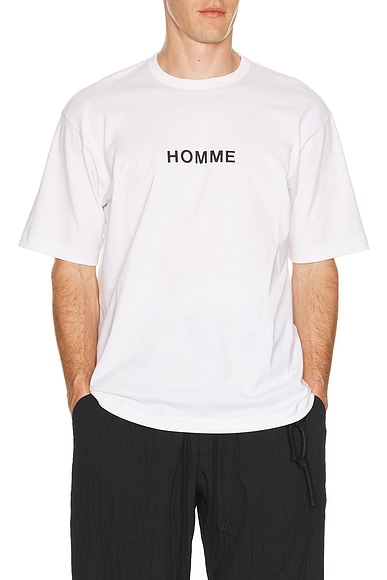 COMME des GARCONS HOMME Tee in White