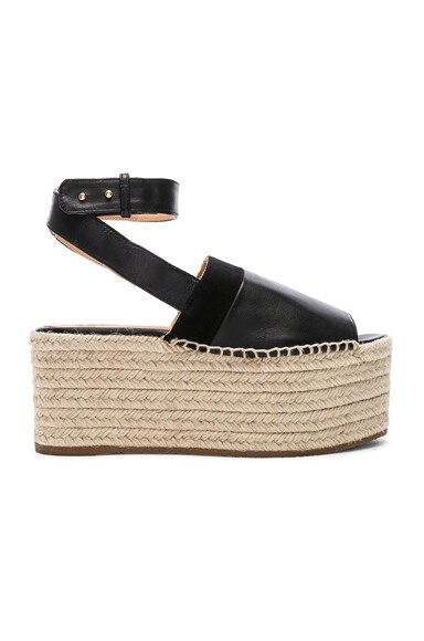 Leather Wigandia Espadrilles