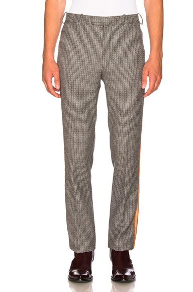 Fancy Wool Check Marching Band Pants