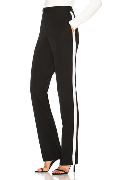 CALVIN KLEIN 205W39NYC Side Band Trousers in Black | FWRD