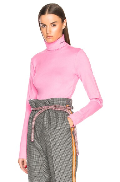 Cotton Jersey Turtleneck