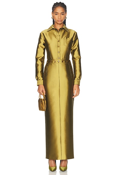 Isabel Marant Etoile Timea Dress in Khaki Khaki FWRD
