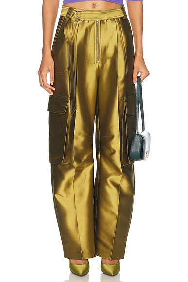 Christopher John Rogers Cargo Pant in Tobacco