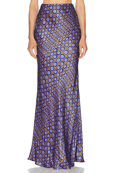 Christopher John Rogers Maxi Skirt in Nepeta