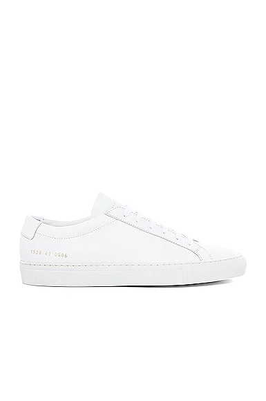 Common Projects Original Leather Achilles Low in White
