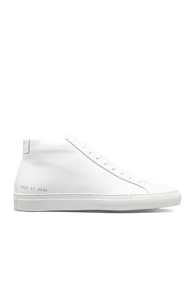 Common Projects Original Leather Achilles Mid in White