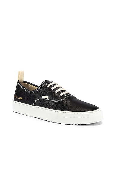 Four Hole in Leather Low Sneaker