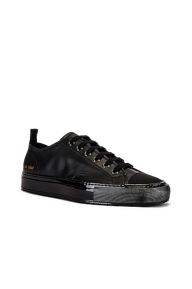 Tournament Low Leather Shiny Sneaker
