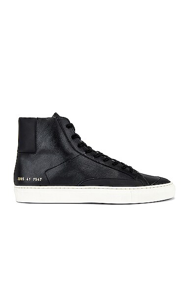 Common Projects Achilles High in Black - Size EUR 42 / US 9