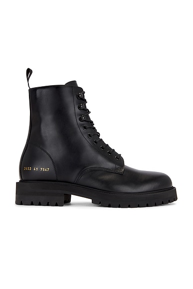 Common Projects Combat Boot in Black FWRD