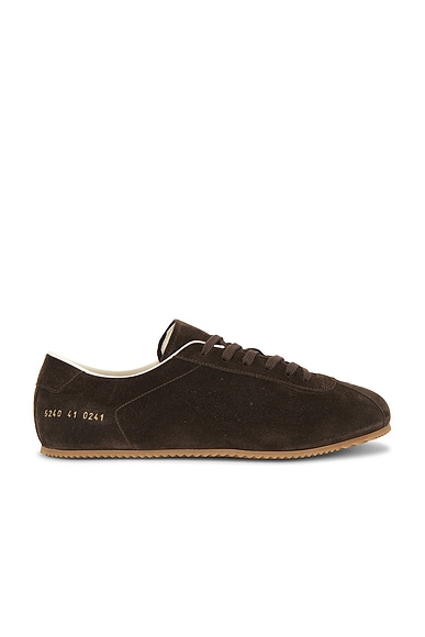 Common Projects Suede Driving Shoe in Khaki