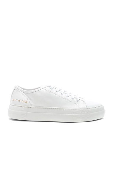 Common Projects Leather Tournament Low Super in White