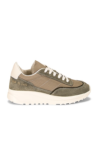 Common Projects Track 80 Sneakers in Olive