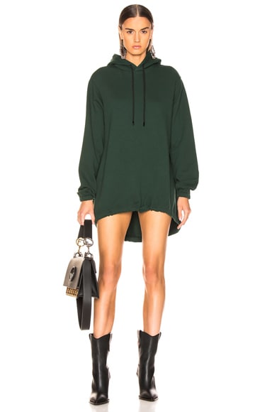 COTTON CITIZEN Milan Hoodie Dress in Battle Green | FWRD