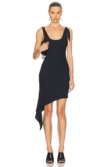Knot Tech Crepe Dress