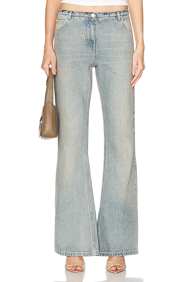 Courreges Relax Denim Bootcut in Light Blue Wash