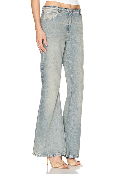 Courrèges Relax Denim Bootcut In Light Blue Wash