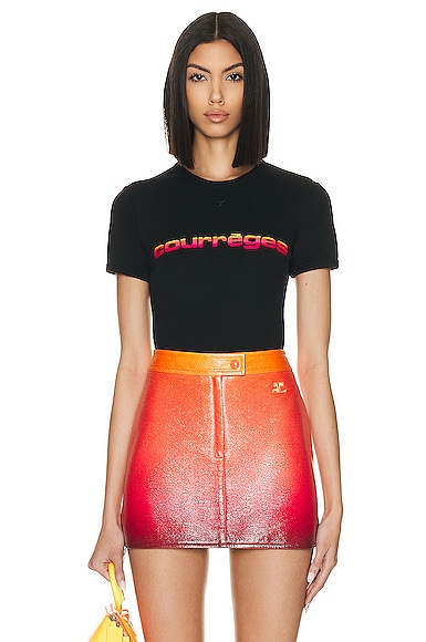 COURRÈGES SUNSET BUMPY T-SHIRT