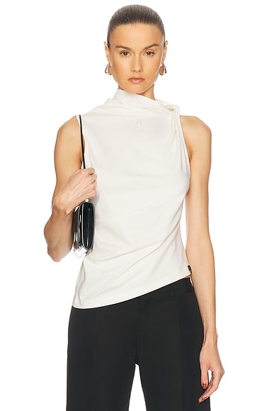 Courreges Twisted Top in Heritage White