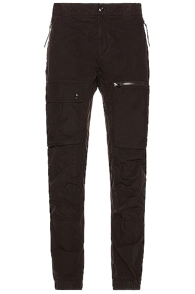 C.P. Company Microreps Diamond Peach Utility Pants in Black