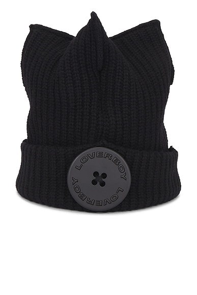 Charles Jeffrey LOVERBOY Box Beanie in Black
