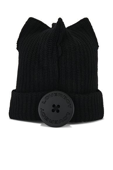 Charles Jeffrey LOVERBOY Box Beanie in Black