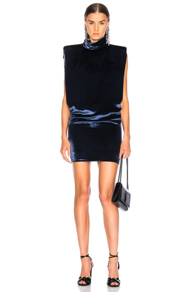 Velvet Sleeveless Mini Dress