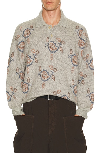 Corridor Maya Sweater Polo in Grey