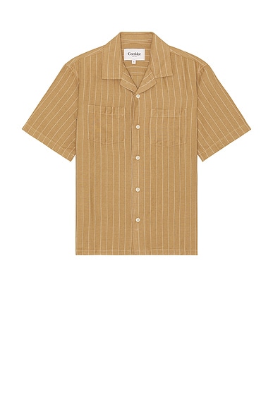 Corridor Boulder Retro Camp Shirt in Tan