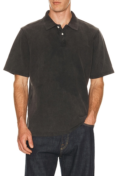 Corridor Pique Polo in Black