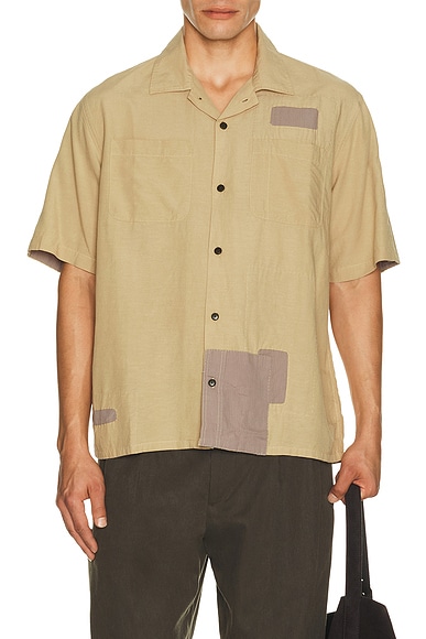 Patchwork Short Sleeve Shirt