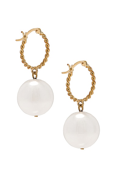 Pearl Globe Earrings