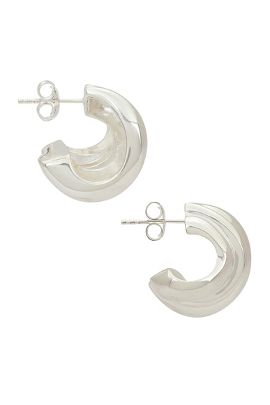 Shop Completedworks Dollop Earrings In Silver Plate