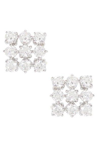 Completedworks Stud Earrings in Rhodium