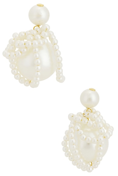 Faux Pearl Earrings