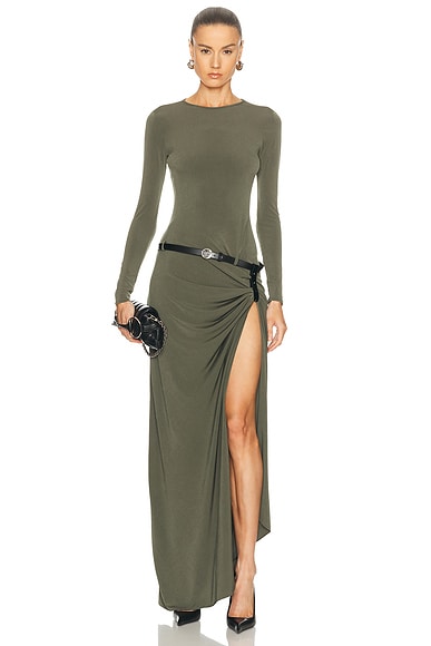 Coperni Suspended Dress in Green