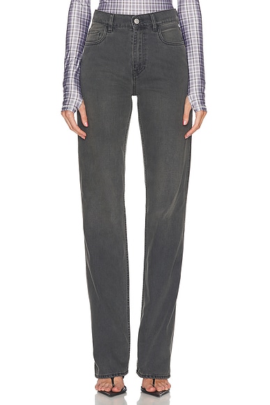 Coperni Straight Leg Jeans in Grey