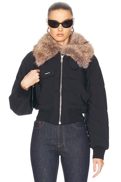 Coperni C+ Bomber Jacket in Black & Brown