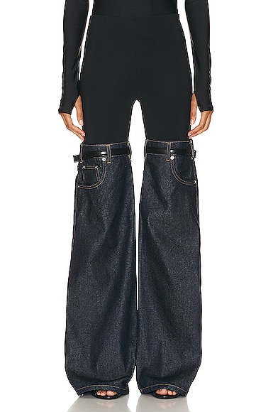 Hybrid Denim Flare Trousers