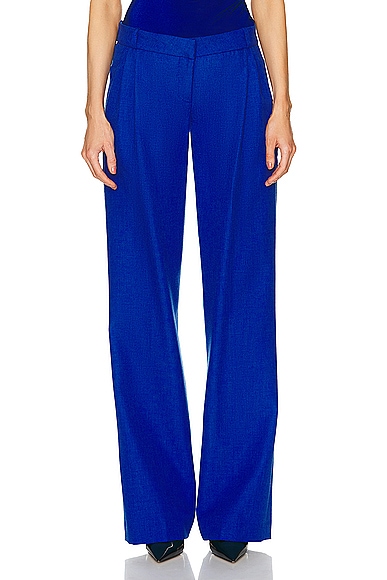 Low Rise Loose Tailored Trouser in Royal