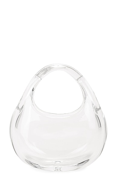 Coperni Glass Mini Swipe Bag in Glass Transparent